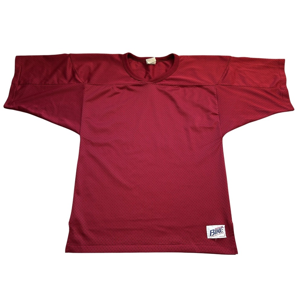 Bike Mesh Football Jersey Mens Medium Maroon Excellent Vintage Made in USA